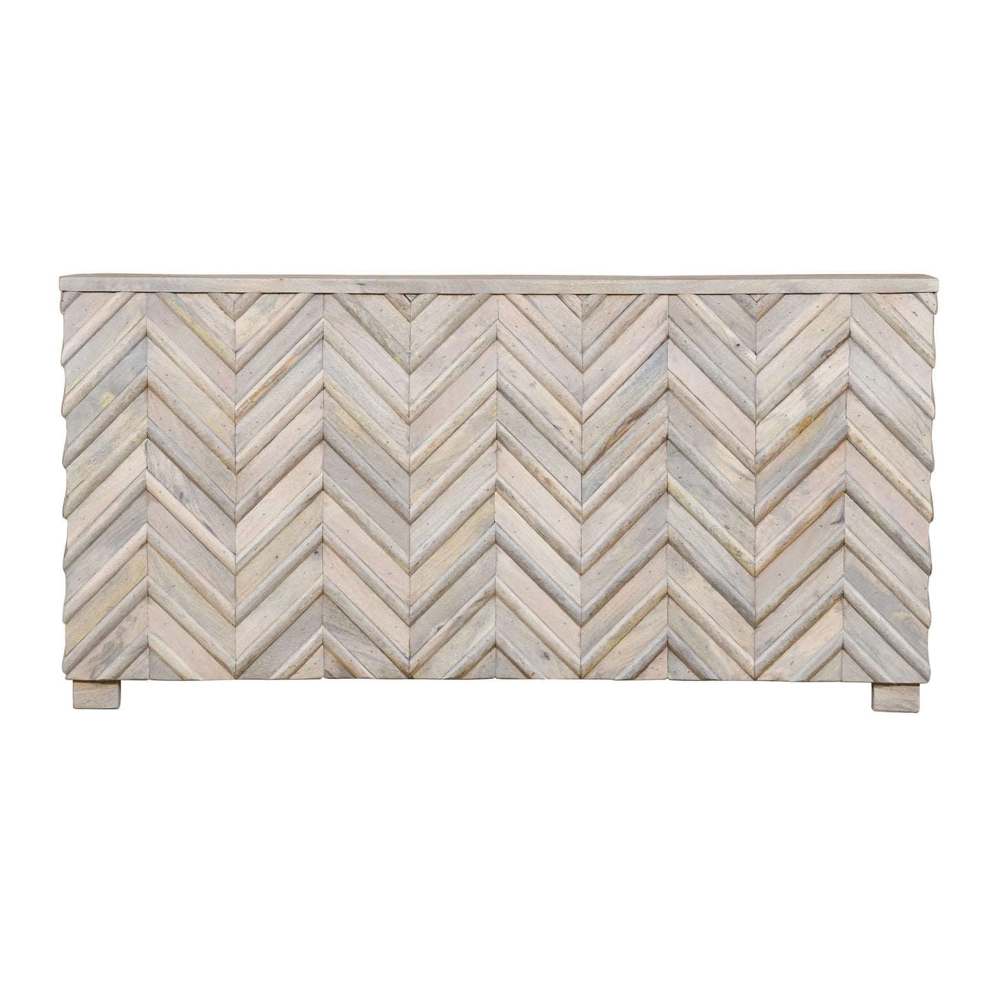 Meva Ziggy 30" White Wash Solid Mango Wood Console Table