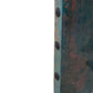 Mexports by Susana Molina 108" Oxidized Hammered Copper Top and Double Iron Pedestal Dining Table With Nailheads on Edge
