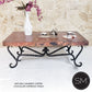 Mexports by Susana Molina 1211AAC 60" Natural Hammered Copper Top Rectangular Coffee Table