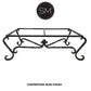 Mexports by Susana Molina 1211AAC 60" Oxidized Hammered Copper Top With Nailheads on Edge Rectangular Coffee Table