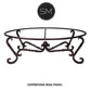 Mexports by Susana Molina 1211AAOM 60" Mesquite Solid Wood Top Gold Citrine Inlay Oval Coffee Table