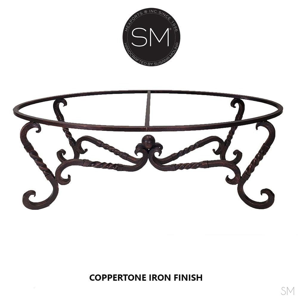 Mexports by Susana Molina 1211AAOT 60" Cream Travertine Chisel Edge Oval Coffee Table