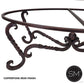 Mexports by Susana Molina 1211AAOT 60" Cream Travertine Chisel Edge Oval Coffee Table