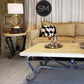 Mexports by Susana Molina 1211AAT 60" Cream Travertine Bullnose Edge Rectangular Coffee Table