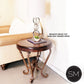 Mexports by Susana Molina 1211BBM 24" Mesquite Wood Top No Inlay Round Side Table