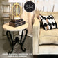 Mexports by Susana Molina 1211BBT 24" Cream Travertine Stone Top Bullnose Edge Round Side Table
