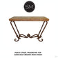 Mexports by Susana Molina 1211FT 44" Peach Travertine Chiseled Edge Rectangular Console Table