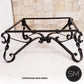 Mexports by Susana Molina 1212AC 48" Oxidized Hammered Copper Top Luxury Square Coffee Table