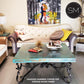 Mexports by Susana Molina 1212AC 48" Oxidized Hammered Copper Top With Nailheads on Edge Luxury Square Coffee Table