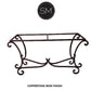 Mexports by Susana Molina 1212C 63" Cream Travertine Chiseled Edge Rectangular Console Table