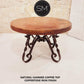 Mexports by Susana Molina 1212DC 48" Natural Hammer Copper Unique Round Dining Table
