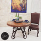 Mexports by Susana Molina 1212DC 54" Natural Hammer Copper Unique Round Dining Table