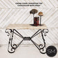 Mexports by Susana Molina 1212FT 44" Cream Travertine Chiseled Edge Rectangular Console Table
