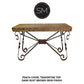 Mexports by Susana Molina 1212FT 44" Peach Travertine Chiseled Edge Rectangular Console Table