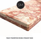 Mexports by Susana Molina 1212FT 44" Peach Travertine Straight Edge Rectangular Console Table