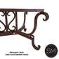 Mexports by Susana Molina 1213AAM 60" Mesquite Wood Top Live Edge Turquoise Inlay Rectangular Coffee Table