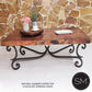 Mexports by Susana Molina 1215AAC 72" Natural Hammered Copper Top Rectangular Coffee Table
