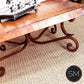 Mexports by Susana Molina 1215AC 48" Natural Hammered Copper Top Rustic Square Coffee Table