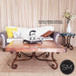 Mexports by Susana Molina 1215AC 48" Oxidized Hammered Copper Top Rustic Square Coffee Table