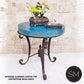 Mexports by Susana Molina 1223LC 31" Oxidized Hammered Copper With Nailheads on Edge Round Side Table
