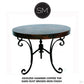 Mexports by Susana Molina 1223LC 38" Oxidized Hammered Copper With Nailheads on Edge Round Side Table