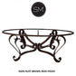 Mexports by Susana Molina 1229AAOM 60" Mesquite Wood Top No Inlay With Nailheads on Edge Oval Coffee Table