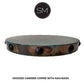 Mexports by Susana Molina 1237AAAC 48" Oxidized Hammered Copper Top With Nailheads on Edge Round Coffee Table