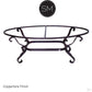 Mexports by Susana Molina 1239AAOT 60" Cream Travertine Chisel Edge Oval Coffee Table