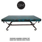 Mexports by Susana Molina 1239AC 48" Oxidized Hammered Copper Top Square Coffee Table