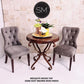Mexports by Susana Molina 1239LM 38" Mesquite Wood No Inlay Round Side Table