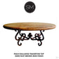 Mexports by Susana Molina 1240AAAT 48" Peach Travertine Top Bullnose Edge Round Coffee Table