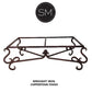 Mexports by Susana Molina 1240AAC 72" Oxidized Hammer Copper Top Elegant Rectangular Coffee Table