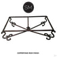 Mexports by Susana Molina 1240AAM 72" Mesquite Wood Top Live Edge Red Coral Inlay Rectangular Coffee Table