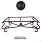 Mexports by Susana Molina 1240AAT 60" Cream Travertine Bullnose Edge Rectangular Rustic Coffee Table