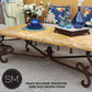 Mexports by Susana Molina 1240AAT 60" Peach Travertine Bullnose Edge Rectangular Rustic Coffee Table