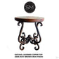 Mexports by Susana Molina 1240BBC 24" Natural Hammered Copper Round Side Table