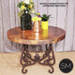 Mexports by Susana Molina 1240LC 31" Natural Hammered Copper Round Side Table