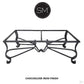 Mexports by Susana Molina 1242AAC 60" Oxidized Hammered Copper Top Rectangular Coffee Table