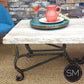 Mexports by Susana Molina 1242AAT 60" Cream Travertine Chisel Edge High End Rectangular Coffee Table