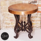 Mexports by Susana Molina 1242BBC 24" Natural Hammered Copper Top Round Side Table
