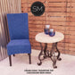 Mexports by Susana Molina 1242BBT 24" Cream Travertine Bullnose Edge Round Side Table With Iron Legs