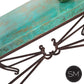 Mexports by Susana Molina 1242CC 72" Oxidized Hammered Copper Rectangular With Nailheads on Edge Console Table