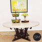 Mexports by Susana Molina 1243AAAT 38" Cream Travertine Stone Bullnose Edge Round Coffee Table