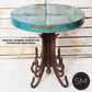 Mexports by Susana Molina 1245BBC 24" Oxidized Hammered Copper Round Side Table