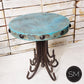 Mexports by Susana Molina 1245BBC 24" Oxidized Hammered Copper With Nailheads on Edge Round Side Table