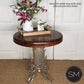 Mexports by Susana Molina 1245BBM 24" Mesquite Wood No Inlay Round Side Table