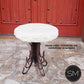 Mexports by Susana Molina 1245BBT 24" Cream Travertine Chisel Edge Round Side Table