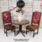 Mexports by Susana Molina 1245LC 38" Natural Hammered Copper Top With Nailheads on Edge Foyer Table