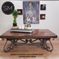 Mexports by Susana Molina 1251AAM 72" Mesquite Wood Top Live Edge No Inlay Rectangular Mediterranean Style Coffee Table