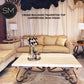 Mexports by Susana Molina 1251AAT 60" Cream Travertine Bullnose Edge Rectangular Coffee Table
